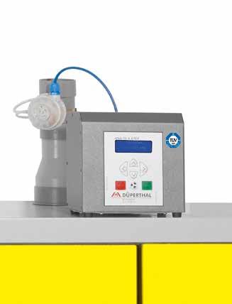 4.1.2 Exhaust air monitor without ventilator Details For easy monitoring of the ventilation of safety storage cabinets.