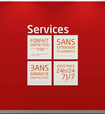 The multi-brand showroom - Services To promote the range of services: Four flagship Services