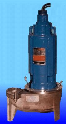 EXPLOSION-PROOF SUBMERSIBLE PUMP Model 493 with extra material in high wear areas. Units have 3" suction and discharge openings and are capable of passing pipe size diameter solids of long length.