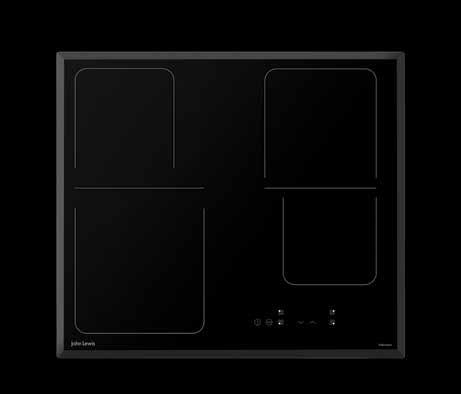 Its four, fast-heating cooking zones each have 12 power levels for accurate temperature control, and the heat indicators ensure it s clear to see if any hobs are still too hot to touch. W59 D52cm H3.