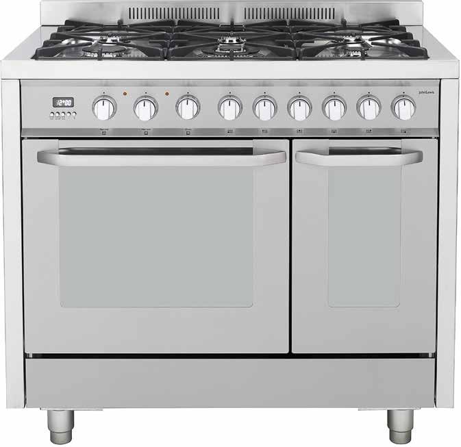 The large main oven has seven functions, including a conventional top and bottom element for traditional cooking, and Circulaire function offering combined fan and circular element heat, for an even