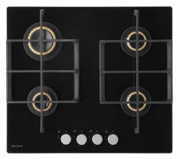 Five burners in a variety of sizes and powers can handle all sorts of dishes and pan sizes, with the central burner providing intensive heat, perfect for wok stir-frying.