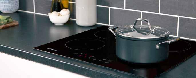 INDUCTION HOB INDUCTION HOB CERAMIC HOB CERAMIC HOB Like induction hobs, ceramic hobs allow you to cook using electricity and provide clean lines with a black glass finish.