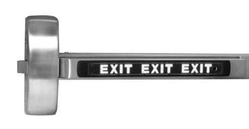 80 Series Exit Devices: SARGuide Products, Alarmed Exits and Active Push Rail AL-Alarmed 80 Series Exit Devices (AL- Prefix) SARGENT s AL-80 Series Exit Devices are designed for areas requiring a