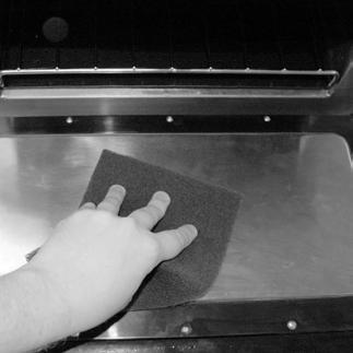 Step 9: Wipe Down the Oven Cavity Wipe down the oven cavity with a damp towel. Dry the oven cavity with a dry towel.