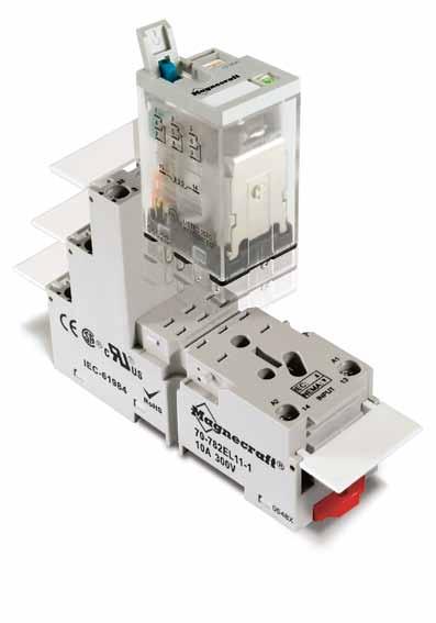 Appendix Features & Benefits of Magnecraft Full-Featured Relays Removable lock-down door When activated, locks push button and