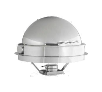 load capacity Somerville Round Drop In Chafer, 6 quart, heavy gauge stainless steel mirror finish, 19" cutout opening (recommend that actual cutouts be made when chafer is received due