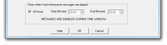 to be in bed. The feature can be setup using PC Connect using the Time Window section. It is possible to set the start time and end times when the alarms will be enabled.