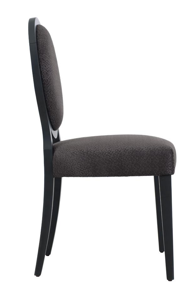 This elegant chair sits well within both the commercial