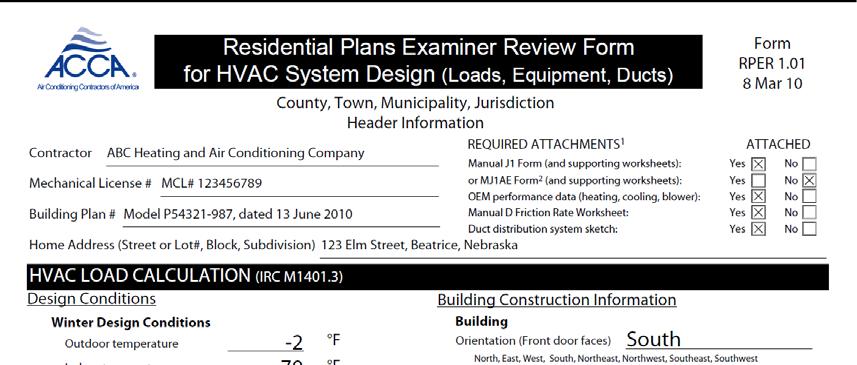 Page 1 UNDERSTANDING AND USING THE HVAC DESIGN REVIEW FORM Each of the 38 points