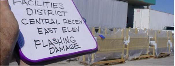 Photographs of the damage/damaged items must be taken to support documentation of the damage.