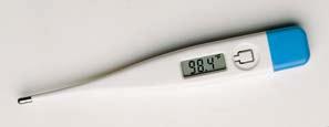 Figure 3 A refrigerator thermometer uses the bending of a strip made from two metals to indicate the correct temperature.