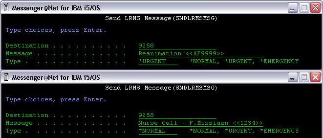 G955 and i755 Send and receive LRMS message (normal, urgent, emergency ) Trigger a voice-call by