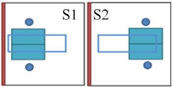 tables were grouped together with a partition in between (Figure 2).