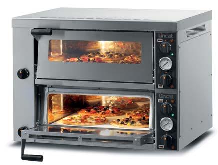 Pizza capacity Firebrick dimensions (mm) Maximum temperature (ºC) Temperature