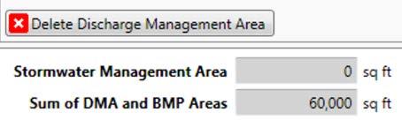 However, the sum of the BMP footprint areas and the DMAs should be no greater than the total project site area.