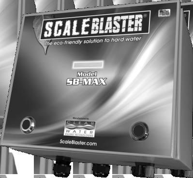 ) The ScaleBlaster unit can be installed on a horizontal or vertical