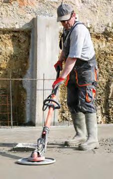 Concrete Power Trowel Advantages: Perfect compact finish Easy handling Quick and efficient working Perfect flatness on small and large areas Velcro System for