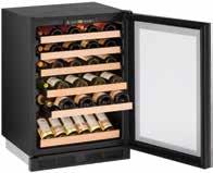 Wine Captain Models 1000 Series Optimal Environment Frame The 1215WC and 1224WC offer our Digital Touch Pad Control, allowing you to easily set the temperature, ranging from 38 F - 65 F.