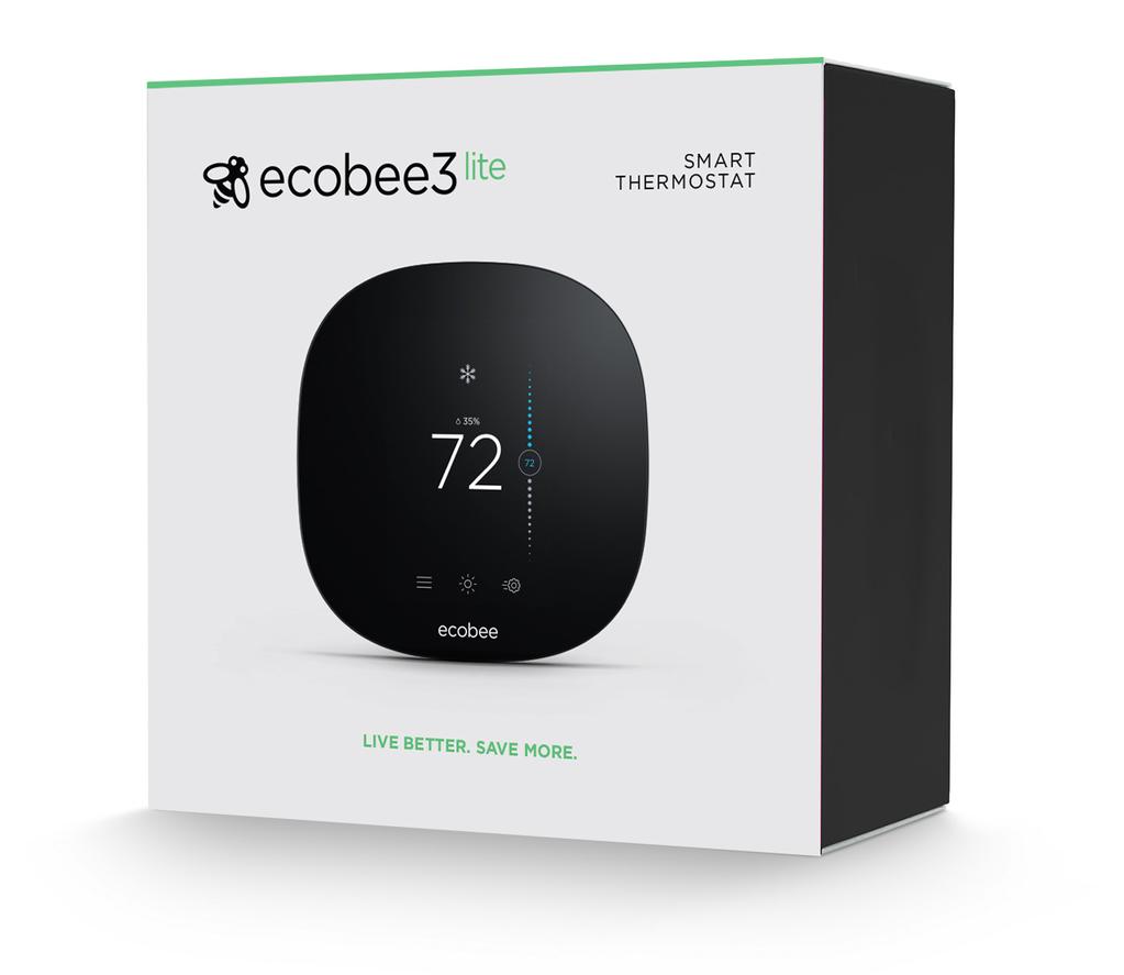 ecobee3 lite smart thermostat p. 23 Product Packaging Everything you need is in the box.