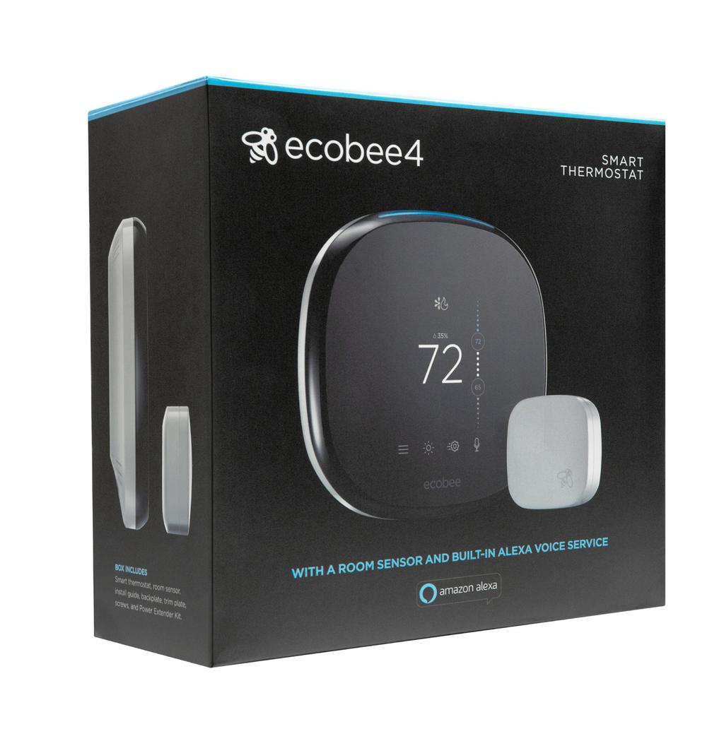 ecobee4 smart thermostat p. 33 Product Packaging Everything you need is in the box.