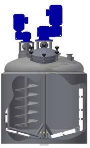 The cooling tank therefore must be a vacuum tank with fluid ring vacuum pump and condenser.