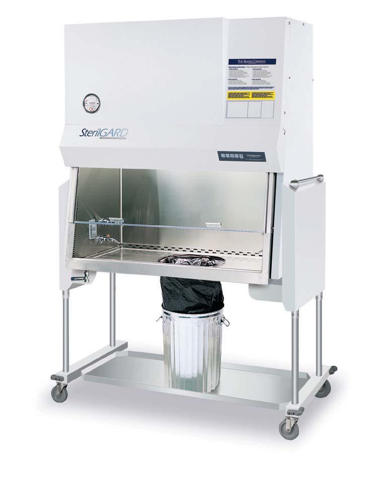 ANIMAL RESEARCH PRODUCTS SterilGARD e3 Waste Disposal Unit Class II, Type A2 The Waste Disposal Unit is a modified version of the SterilGARD e3 that offers routine microbiological and cage-cleaning