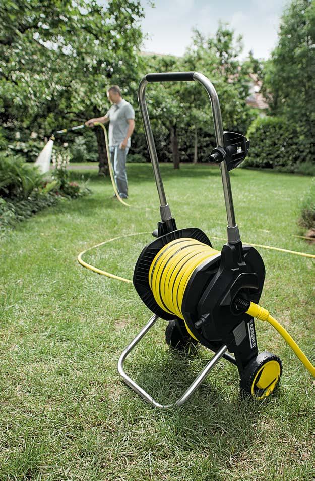 More manoeuvrability No more annoying tugging on the hose: with the new hose trolley,