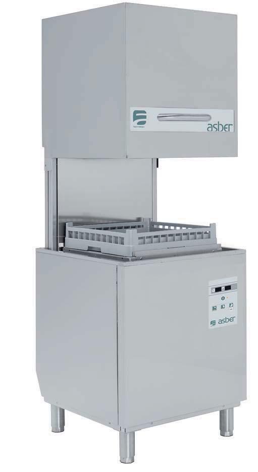 Pass-Through Dishwashers Asber pass-through dishwashers come in two different ranges: Easy Wash for uncomplicated electromechanical operation and Tech Wash for those who prefer high precision with