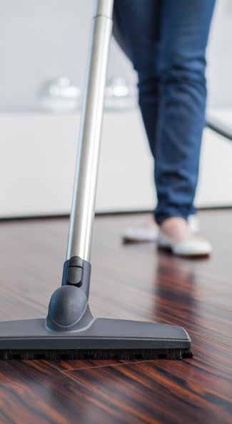 Flooring Types Hard floors and carpets have different cleaning requirements.