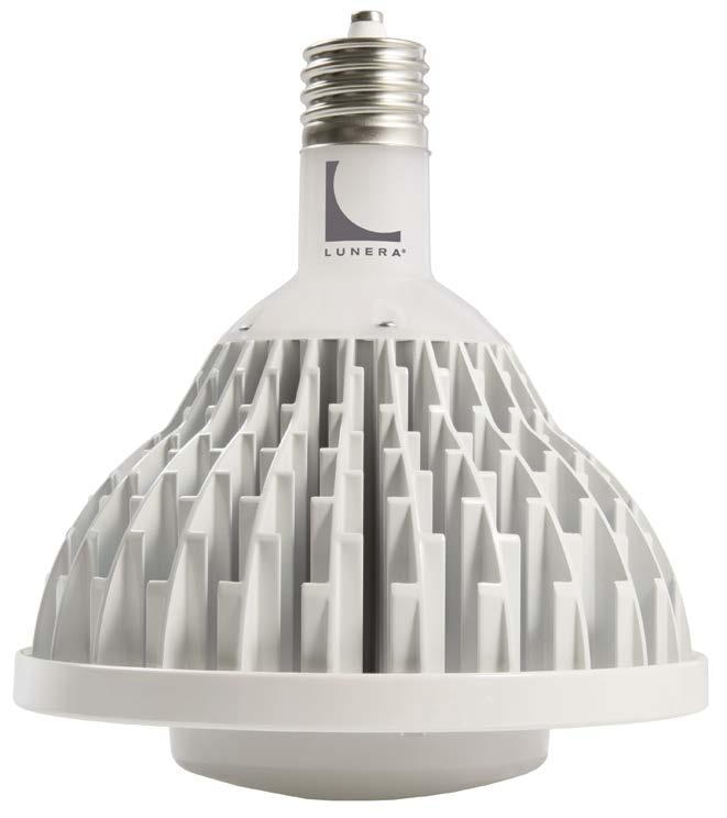 The Lunera HPS LED Vertical Passive is a plug-and-play replacement for a High Pressure Sodium (HPS) lamp with an E39 mogul base.