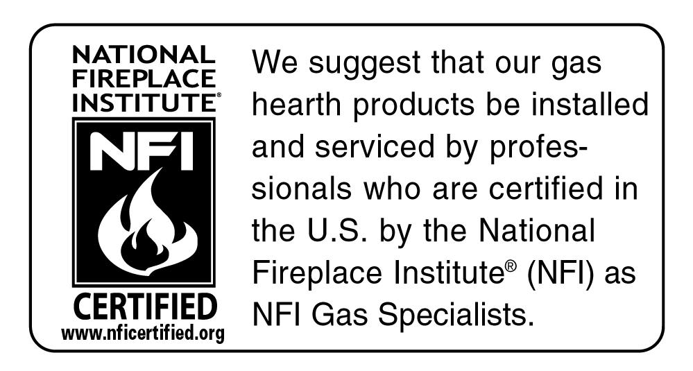 INSTALLATION INSTRUCTIONS AND OWNER'S MANUAL Loft Vent Free Fireplace Insert UNVENTED GAS FIREPLACE MODELS VFL20IN3210(N,P)-1 VFL20IN32(N,P)-1 VFL20IN92(N,P)-1 GAS-FIRED VFL28IN32(N,P)-1