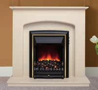 Linmere Fluted columns, clean lines and a gentle curved arch make this electric fireplace a real winner.