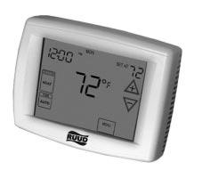 UNIVERSAL TOUCHSCREEN THERMOSTATS Programmable 4 Heat/2 Cool Gas/Electric, Heat Pump Hardwired or Battery Powered Communication is the Key.