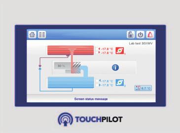 Touch Pilot Control New innovative smart control for variable-drive screw compressor chillers.