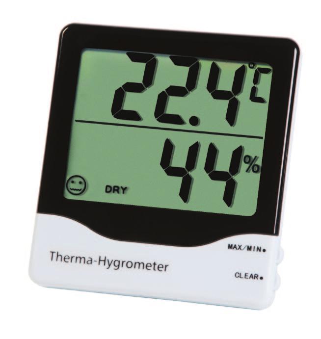 Utilising the internal sensor the instrument measures temperature over the of 0 to 49.9 C.