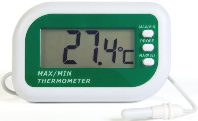 The thermometer measures temperature over the of -40 to 40 C with a of 0.1 and an of ±1 C. To switch the current reading between C and F, simply press the button on the side of the unit.