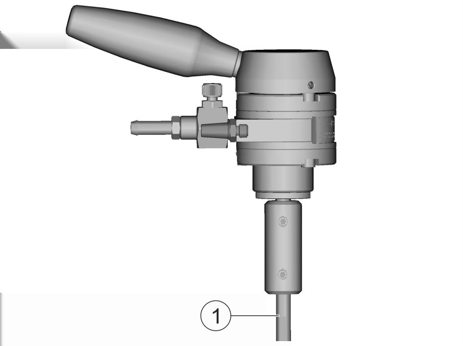 Disassembly and Disposal Requirement: Atmosphere is not explosive. Compressed air supply is switched off. Lines are discharged. Disassemble compressed air hose Fig. 15: Replace pneumatic motor.