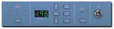 on the top of the unit for convenient access and easy touchpad programming Digital temperature display sensor is