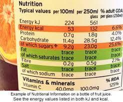 Energy in food How do we know how much energy is in foods? The answer is FOOD LABELS! Food labels give a lot of information on what is in the food.