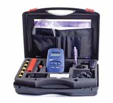 It contains all the accessories for dust sampling including sample heads and cassettes, as well as