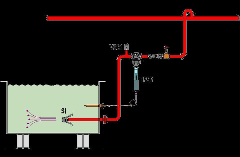 Find the energy required to heat up the tank content, from 5ºC to 65ºC in 1,5 hours 90.