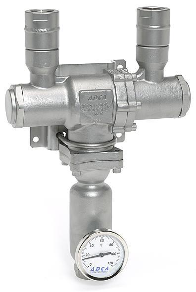 The steam/water Adcamix mixers provide cheap, instant source of low pressure hot water by utilising