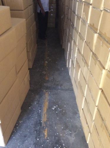 Floor F-8 Storage was located in the exit stair.