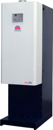 4 High Efficiency Condensing Stainless Steel Storage Water Heaters MAXXflo MAXXflo Condensing Range 30kW to 120kW (450l/h to 1920 l/h recovery rate therough 50ºC rise) Eight models, ranging from 30kW