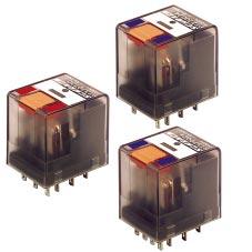 Miniature Relay PT 2 pole 12 A, 3 pole 10 A or 4 pole 6 A DC- or AC-coil Features 2, 3 or 4 C/O contacts Switching performance up to 3000 VA Relay height 29 mm Cadmium-free contact material