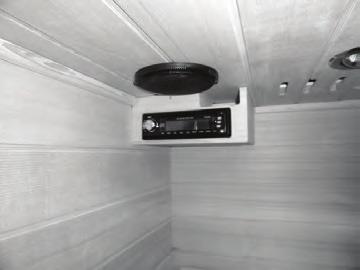 Attach the STEREO SHELF with 3/4 SCREWS.. Plug the controller and antenna into the back of the AM/FM CD PLAYER.