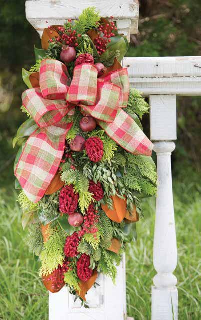 AGMW703 English Holiday Estate Wreath *All fresh wreaths come in 18, 24, 30, 36, & custom sizes available **Coordinating fresh mantelpieces: 36 & 48
