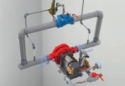 The proportional control valve can be used in the same way in order to open a by-pass around a FireDos proportioner.