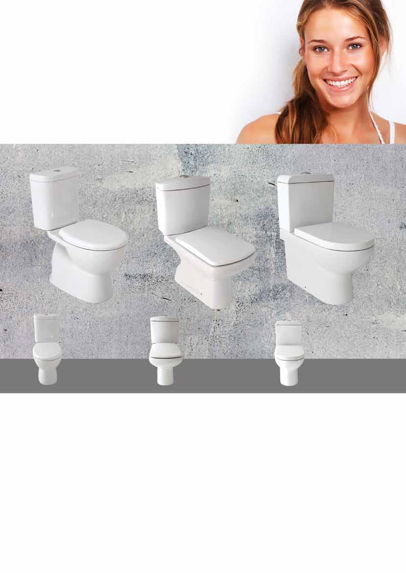 toilet suites vitreous china fully ceramic cistern + pan flexible plumbing quality you can see.